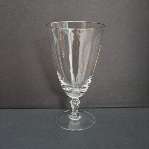 Fostoria Engagement-Platinum Iced Tea Glass 6.5" Crystal Stemware USA Vintage - Picture 1 of 9